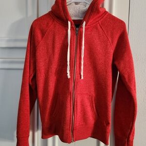 American Eagle Outfitters Red Hoodie Sweater